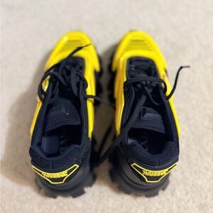 Prada Men's Sneakers in Yellow and Black